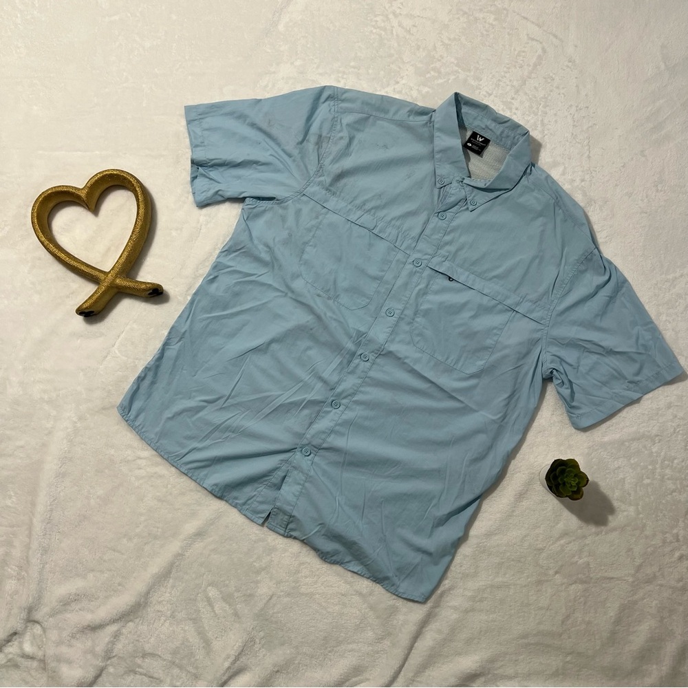 White Stag Sky Blue Button-Up Shirt